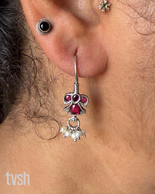 Silver small earrings