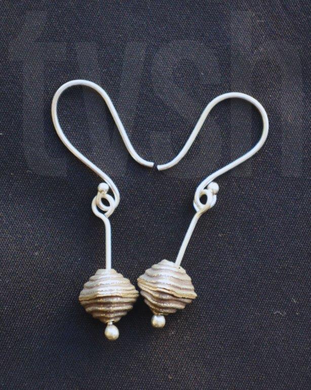 Silver hanging earrings